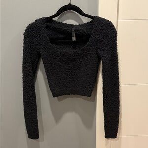Skims Cozy Super Soft Long Sleeve Crop Top